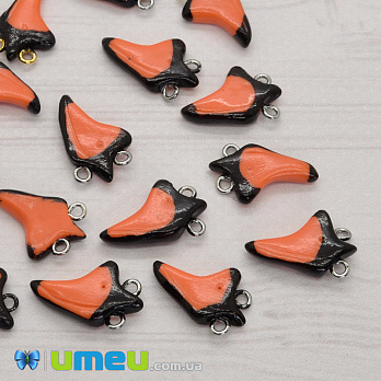 Клюв лебедя левый, Черно-оранжевый, 22 мм (OSN-040392)