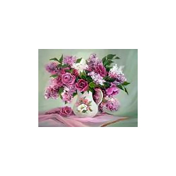 Набір алмазного живопису на картоні 25х21 см, Букет на світанку (SXM-061185)