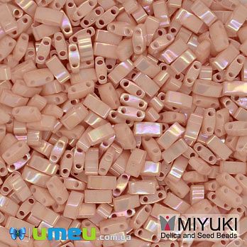 Бисер японский Miyuki HALF TILA №596, 5х2,3 мм, Персиковый (BIS-046078)