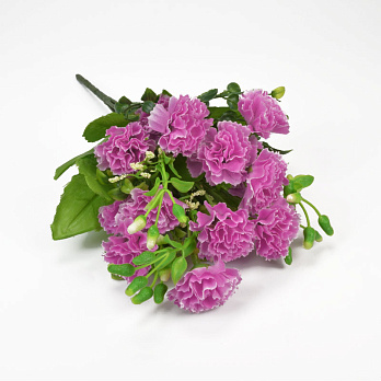 Букет гвоздики, 30 см, Сиреневый (DIF-057608)