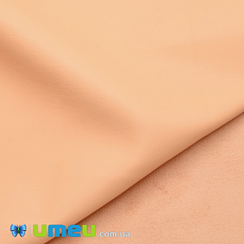 Штучна шкіра на замші 0,65 мм, Персикова, 20х27 см (LTH-038606)