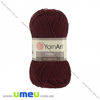 Пряжа YarnArt Etamin 30 г, 180 м, Бордовая 435 (YAR-025078)
