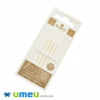 Набір голок для вишивання DMC (Франція) №7-8-9 з гострим кінчиком, 4 шт (UPK-047520)