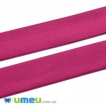 Резинка плоска 25 мм, Малинова (LEN-046103)