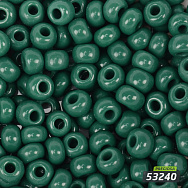 Бісер чеський 2/0, №53240, Зелена бірюза, Натуральний (BIS-054972)