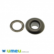 Люверси металеві Грибочек, 11,5 мм, Чорні (SEW-040170)