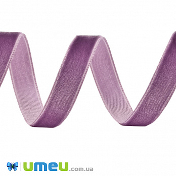 Лента бархатная, 10 мм, Сиреневая (LEN-048598)