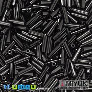 Бісер японський Miyuki Стеклярус 6 мм BGL2-401, Чорний (BIS-045908)