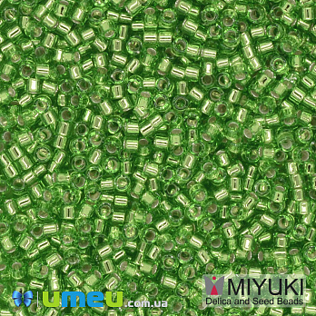 Бісер японський Miyuki Delica 11/0 DB1206, Зелений світлий (BIS-039973)