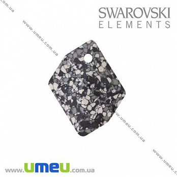 Підвіска Swarovski 6680 Marbled Black, 20х16 мм (POD-005655)