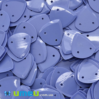 Паєтки Індія трикутник, 15х13 мм, Сині (PAI-038092)