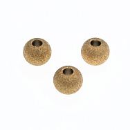 Намистина з нержавіючої сталі Кругла, 6х5 мм, Золото (STL-055674)