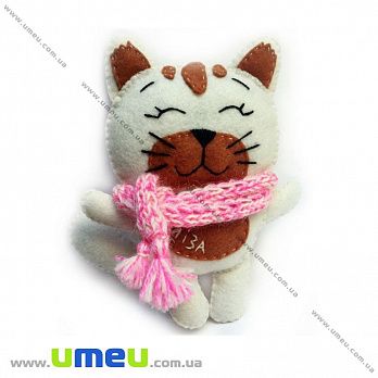Набор из фетра для создания игрушки, Кошечка Лиза ФН-91, 15х17,5 см (FLT-034883)