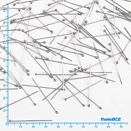 Гвоздики с шариком из нерж. стали, 35 мм, Темное серебро (STL-056227)