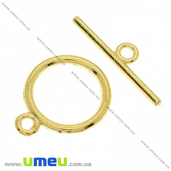 Тогл Круглый, 18х14 мм, Золото (ZAM-016083)