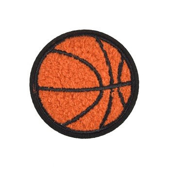 Термоаплікація М'яч баскетбольний, 5,5 см, Помаранчева (APL-060091)