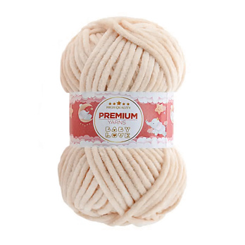 Пряжа Premium Yarn Baby Love 50 г, 60 м, Бежевая 333 (YAR-052311)