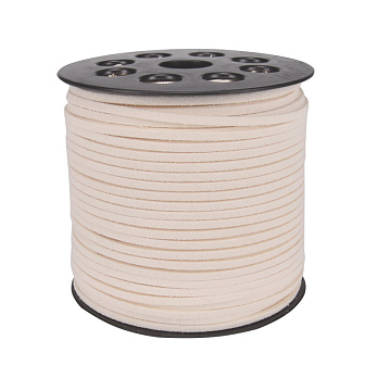 Замшевый шнур, 2,5 мм, Кремовый (LEN-054653)
