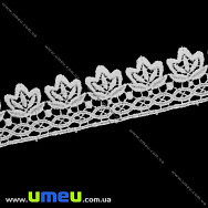 Мереживо плетене, 37 мм, Біле (LEN-011902)