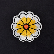 Термоаппликация Цветок, 4 см, Желтая (APL-060017)