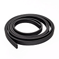 Шнур каучуковый плоский, 6х2 мм, Черный (LEN-053578)