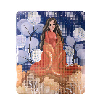 Набор алмазной живописи на картоне 25х21 см, Осенняя фея (SXM-056410)