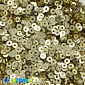 Паєтки Індія круглі плоскі, 3 мм, Золотисті (PAI-041811)