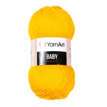 Пряжа YarnArt Baby 50 г, 150 м, Желтая 32 (YAR-034911)