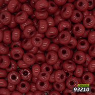Бісер чеський 2/0, №93210, Червоний темний, Натуральний (BIS-044916)