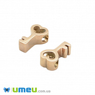 Намистина з нержавіючої сталі Ключик, 8х5 мм, Рожеве золото (STL-044601)