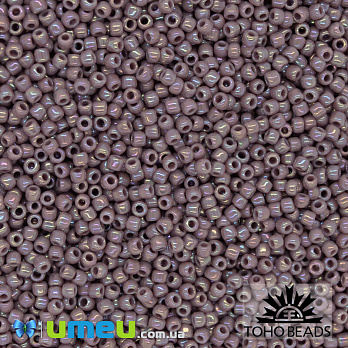 Бисер японский TOHO Круглый 11/0 №412, Сиреневый радужный (BIS-043226)