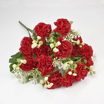 Букет гвоздики, 40 см, Красный (DIF-057653)