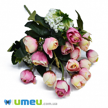 Букет камелії, 33 см, Рожевий (DIF-048336)