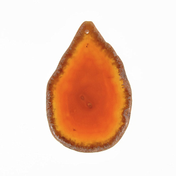 Срез Агата, Красно-коричневый, 71х44 мм (POD-032499)