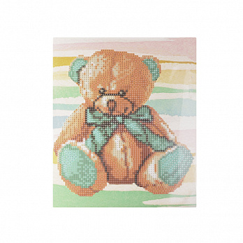 Набор алмазной живописи на картоне 25х21 см, Мой мишка (SXM-051449)
