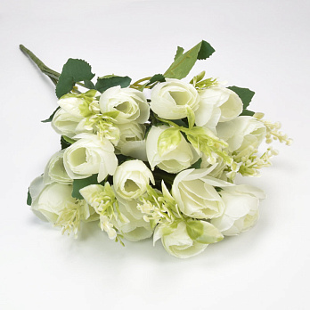 Букет камелий, 42 см, Кремовый (DIF-059302)