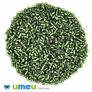 Бісер китайський рубка, 2,2 мм, Зелений блискучий (BIS-037759)