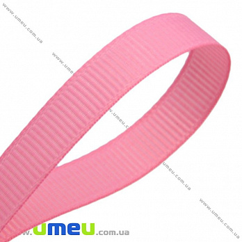 Репсова стрічка, 6 мм, Рожева (LEN-016826)