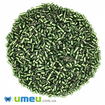 Бісер китайський рубка, 2,2 мм, Зелений блискучий (BIS-037759)