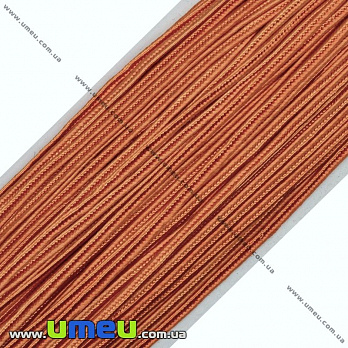 Сутажный шнур, 3 мм, Кирпичный (LEN-010988)