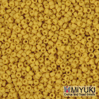 Бісер японський Miyuki круглий RR 15/0 №2311, Жовтий матовий (BIS-051205)