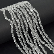 Намистини скляні скол (крихта), 3 мм, Прозорі (BUS-057466)