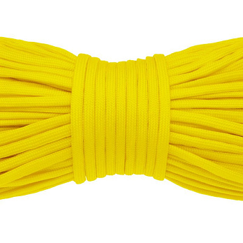 Шнур паракорд семижильный 4 мм, Желтый (LEN-047063)