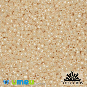 Бисер японский TOHO Круглый 11/0 №123, Бежевый светлый (BIS-043220)