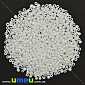 Бисер китайский средний, 8/0, Белый полупрозрачный перламутровый, 3 мм (BIS-026164)