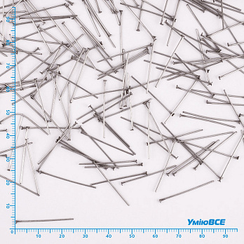 Гвоздики из нерж. стали, 25 мм, Темное серебро (STL-056244)