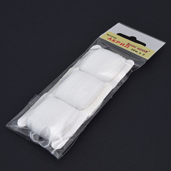 Акрилові нитки, №12124, Білі (MUL-058846)