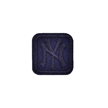 Термоаппликация NY, 2х2 см, Синяя темная (APL-053398)