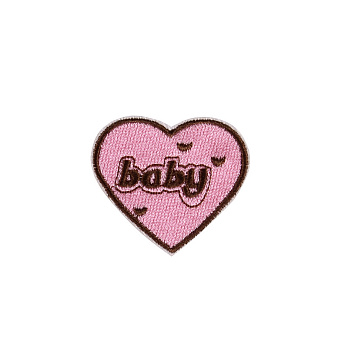 Аппликация на клеевой основе Сердечко, 4,5х4 см, Розовая (APL-055029)