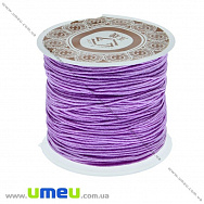 Нейлоновий шнур (для браслетів Шамбала), 1 мм, Бузковий(LEN-003379)